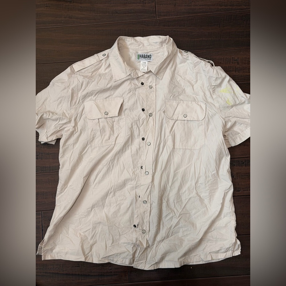 Haband Beige Short Sleeve Shirt